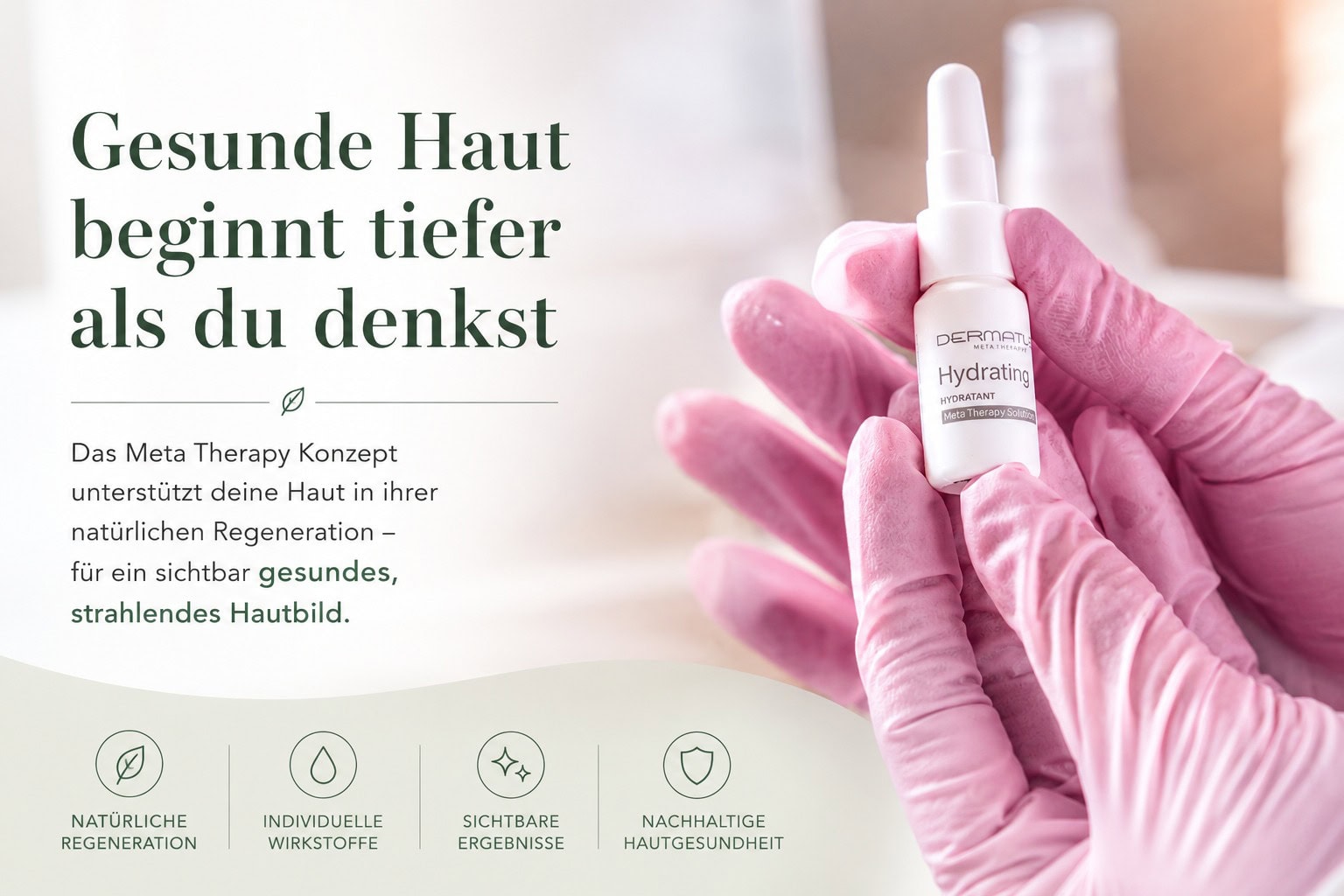 Hautpflege mit Hydrating Serum im Kosmetikstudio Eimsbüttel.